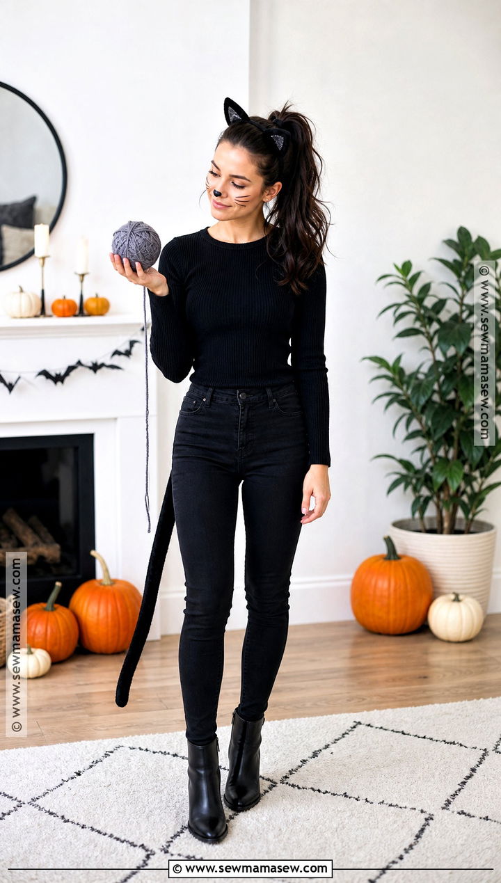 Easy Black Cat Costume - 30 really easy halloween costumes