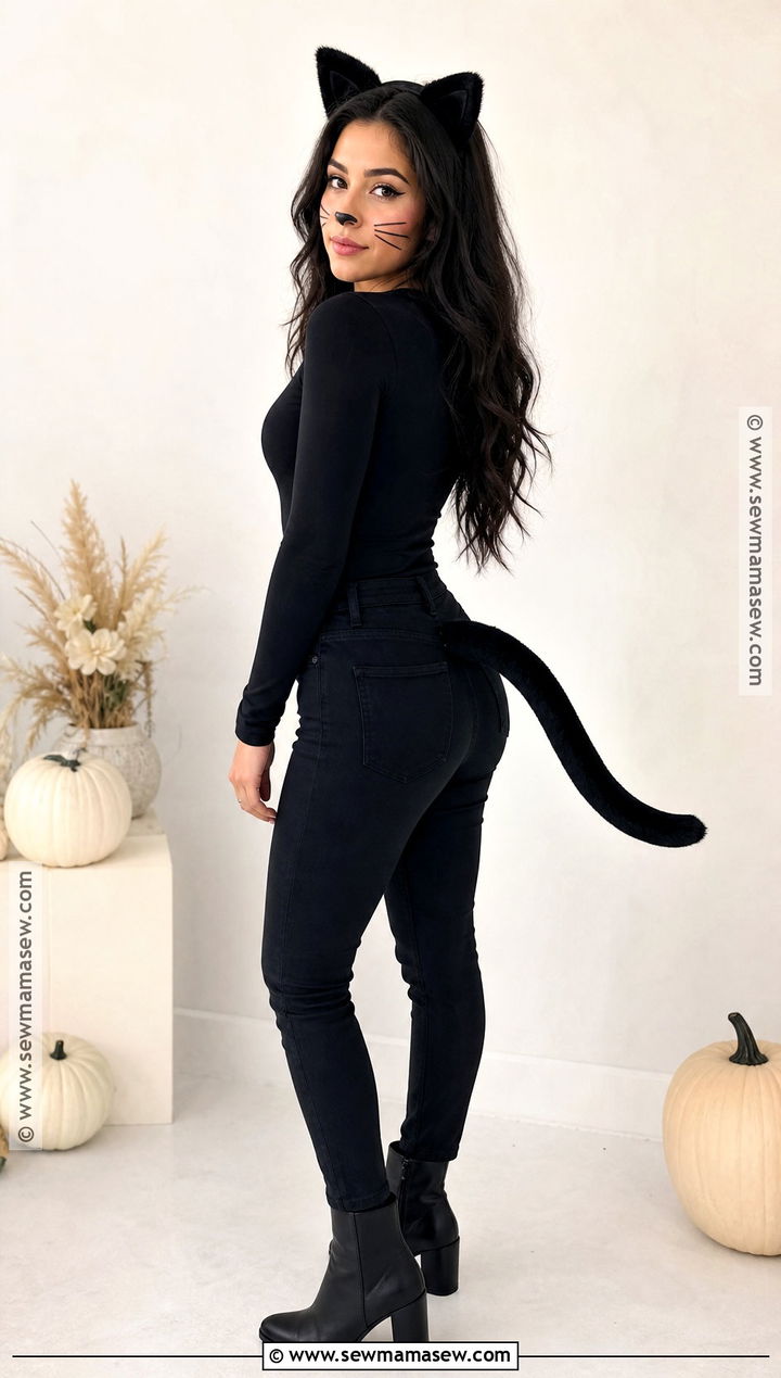 Easy Black Cat Costume - 35 easy halloween costume ideas