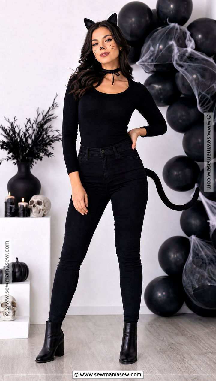 Easy Black Cat Costume - 35 halloween costume easy ideas