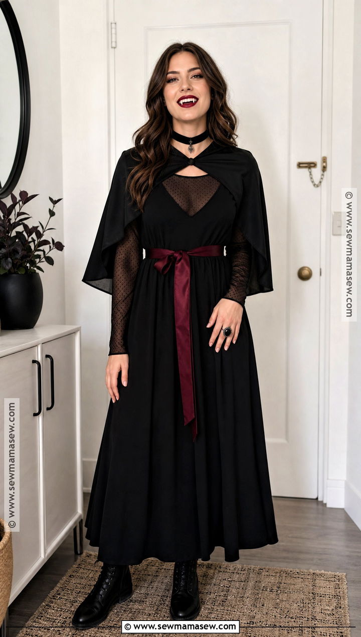 Easy Black Maxi Vampire Dress - 30 vampire dresses