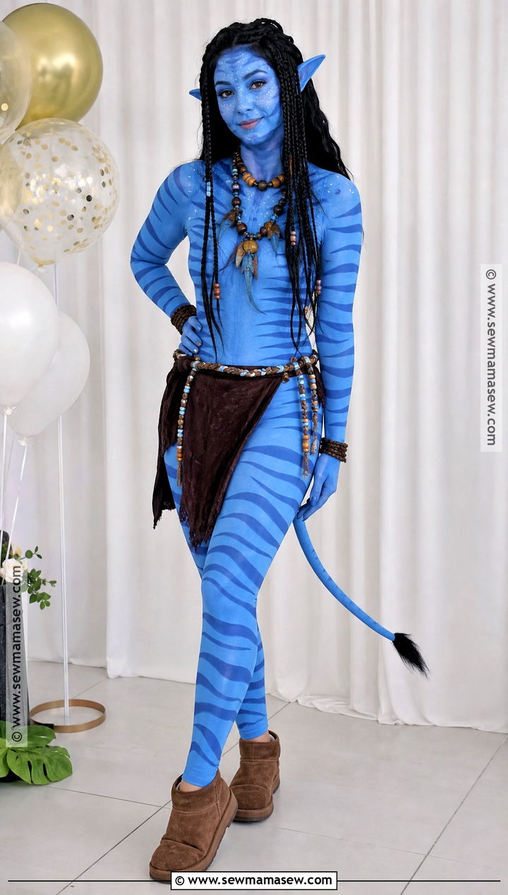 Easy Blue Bodysuit Avatar Costume - 35 Avatar Costume Ideas for Women