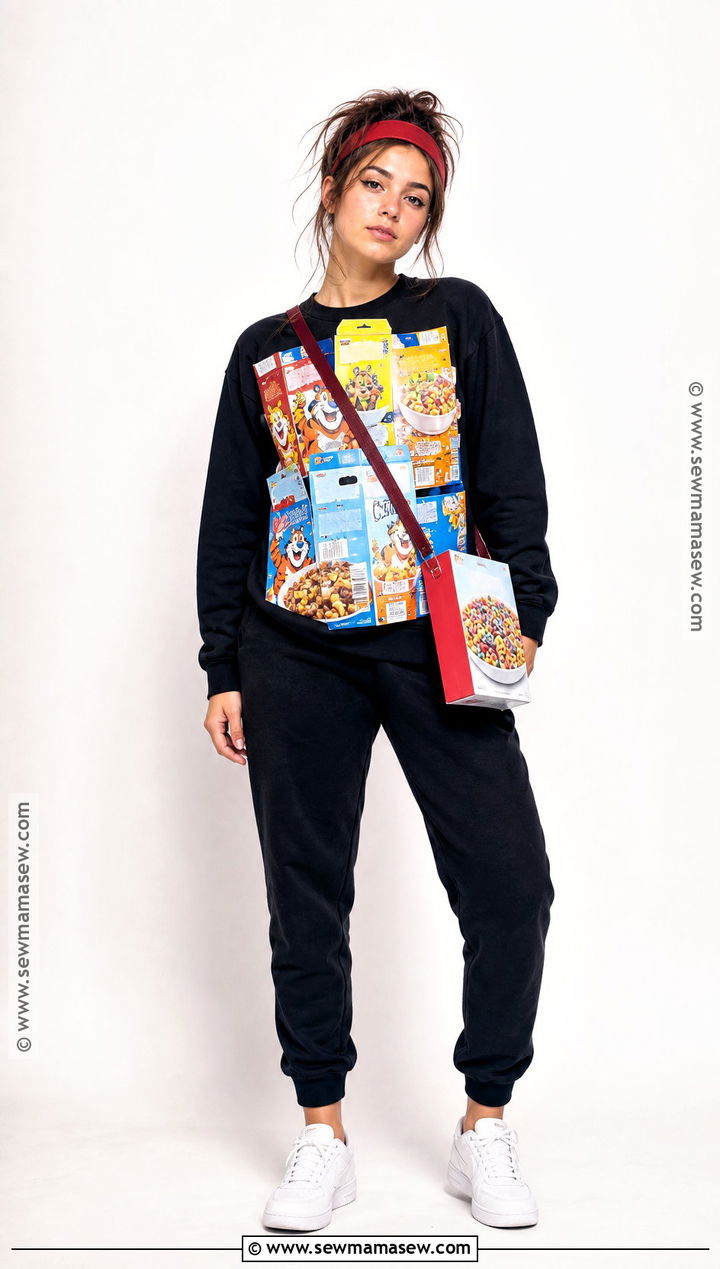 Easy Cereal Killer Costume With Black Sweatshirt - 35 cereal killer costume ideas