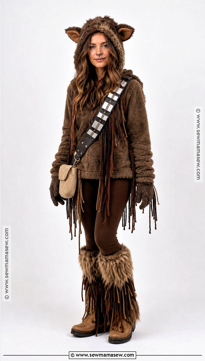 Easy Chewbacca Costume With Brown Hoodie - 30 chewbacca costume ideas for women
