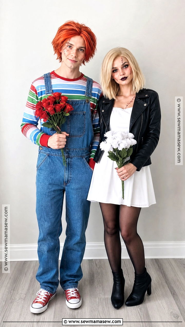 Easy Chucky And Tiffany Costume - 45 chucky and tiffany costume ideas