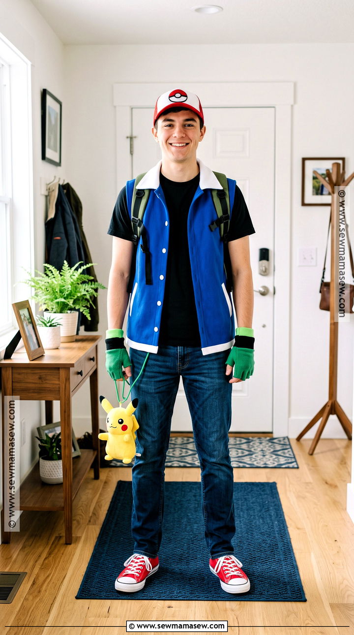 Easy DIY Ash Pokemon Costume - 30 ash pokemon costume ideas