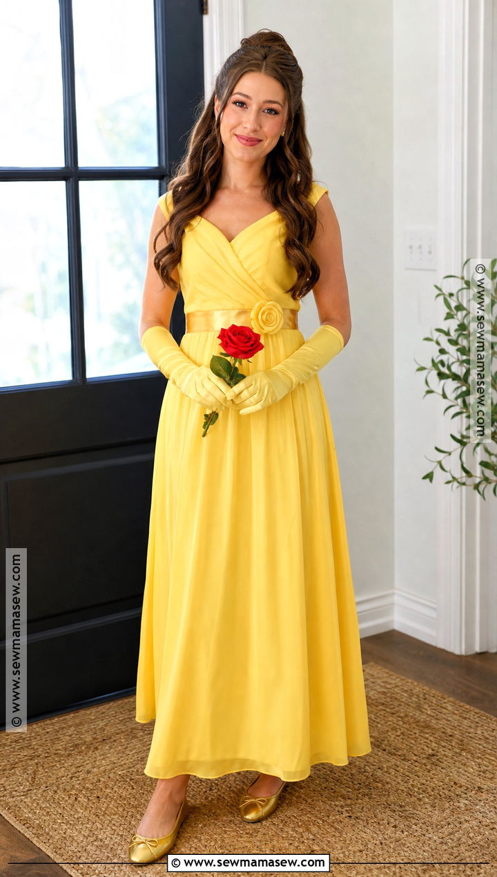 Easy DIY Belle Costume - 45 belle halloween costume ideas