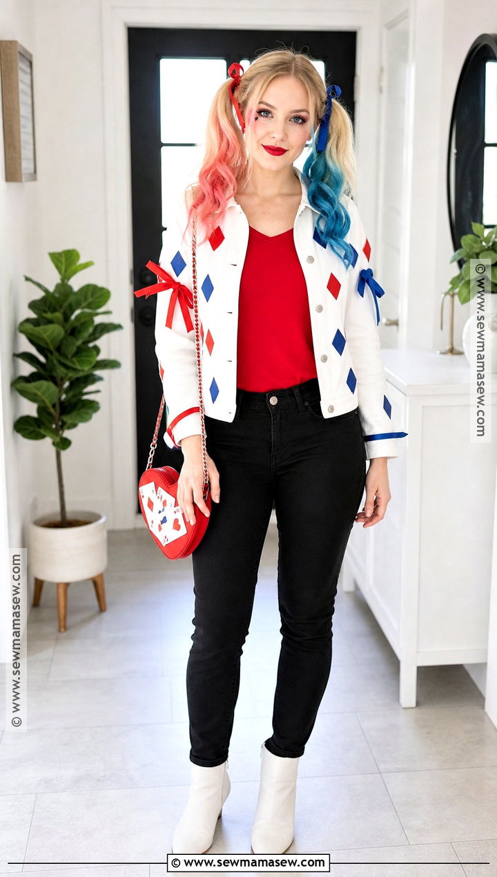 Easy DIY Harley Quinn Costume - 30 harley queen costume ideas