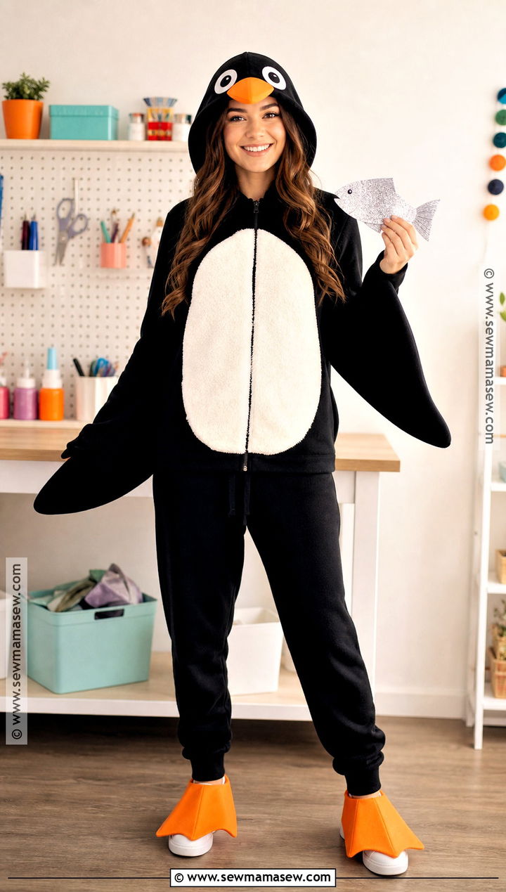 Easy DIY Hoodie Penguin Costume - 35 penguin costume ideas