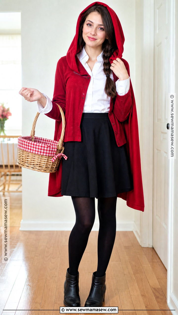 Easy DIY Little Red Costume - 30 Little Red Costume Ideas
