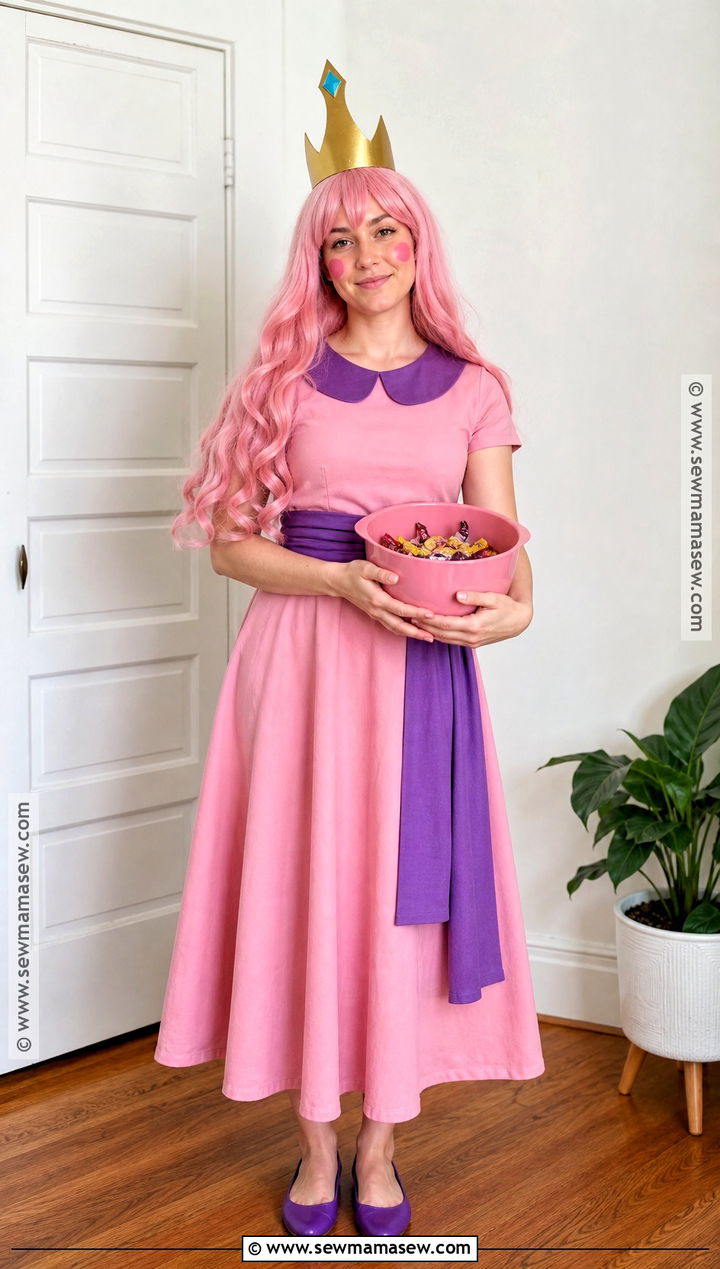 Easy DIY Princess Bubblegum Costume - 40 princess bubblegum costume ideas