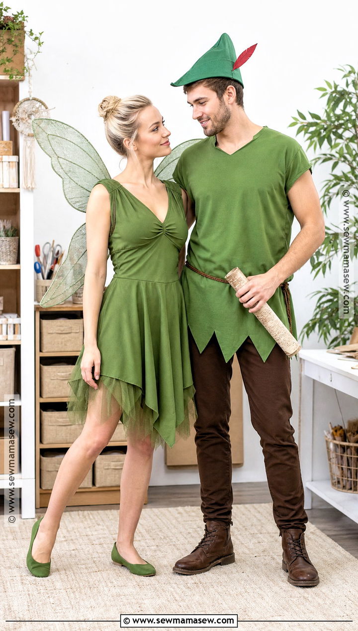 Easy DIY Tinker Bell And Peter Pan Costume - 30 tinker bell and peter pan costume ideas