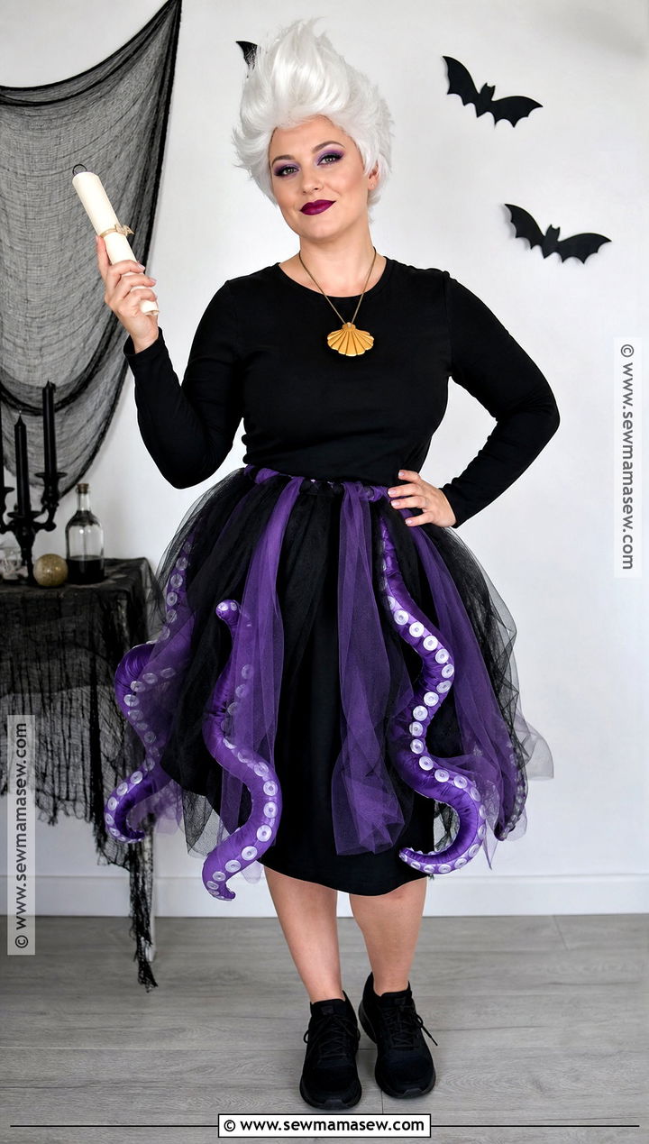 Easy DIY Ursula Costume - 40 little mermaid costume ideas