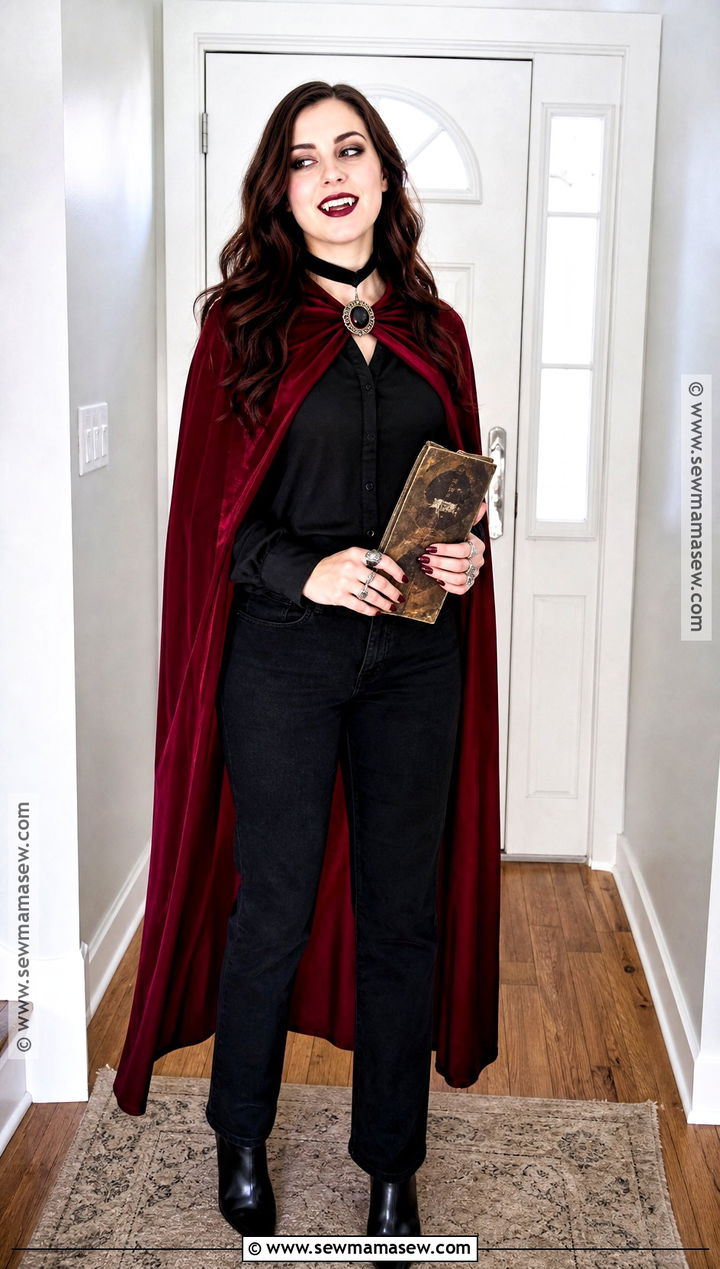 Easy DIY Vampire Costume With Closet Basics - 30 Halloween Vampire Costumes for Women