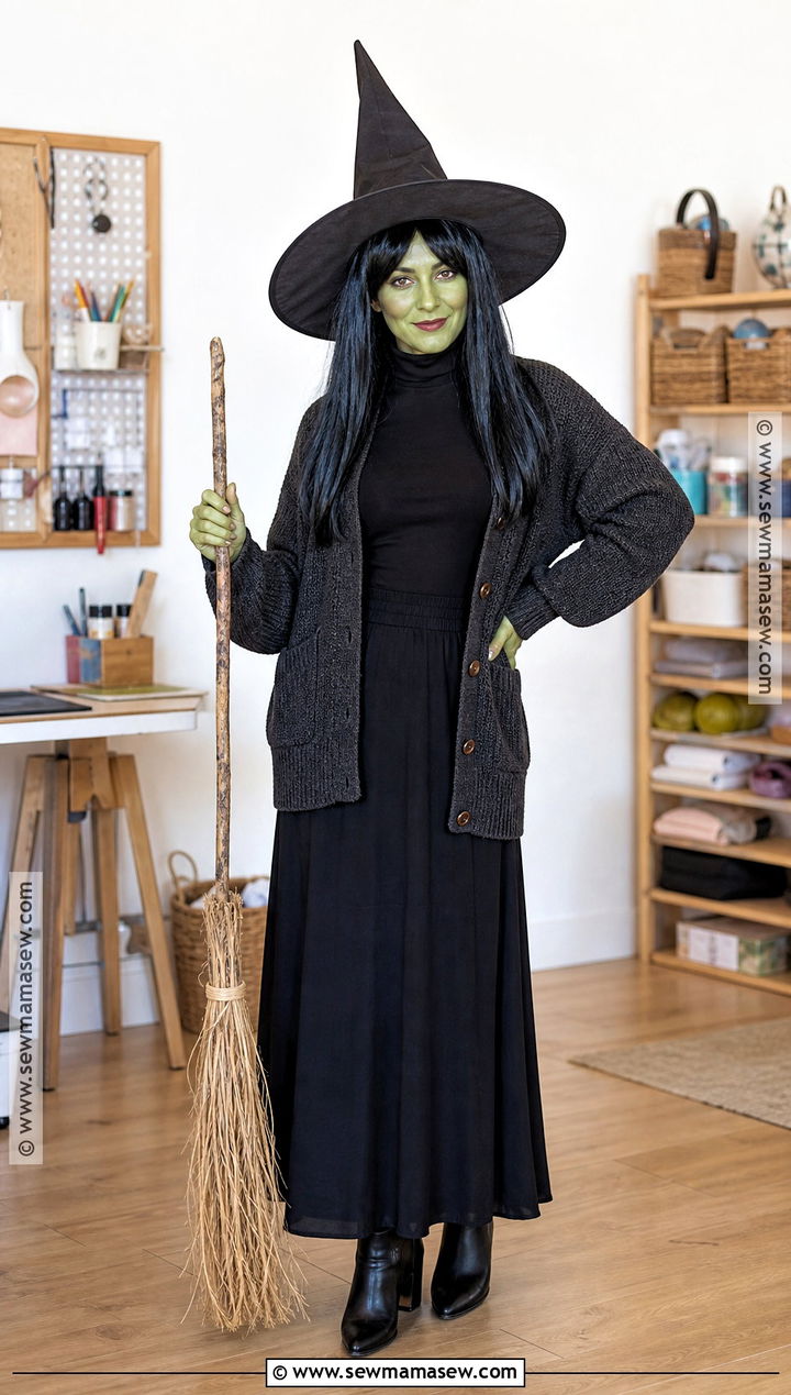 Easy DIY Wicked Witch Costume - 30 bad witch wizard of oz costume ideas