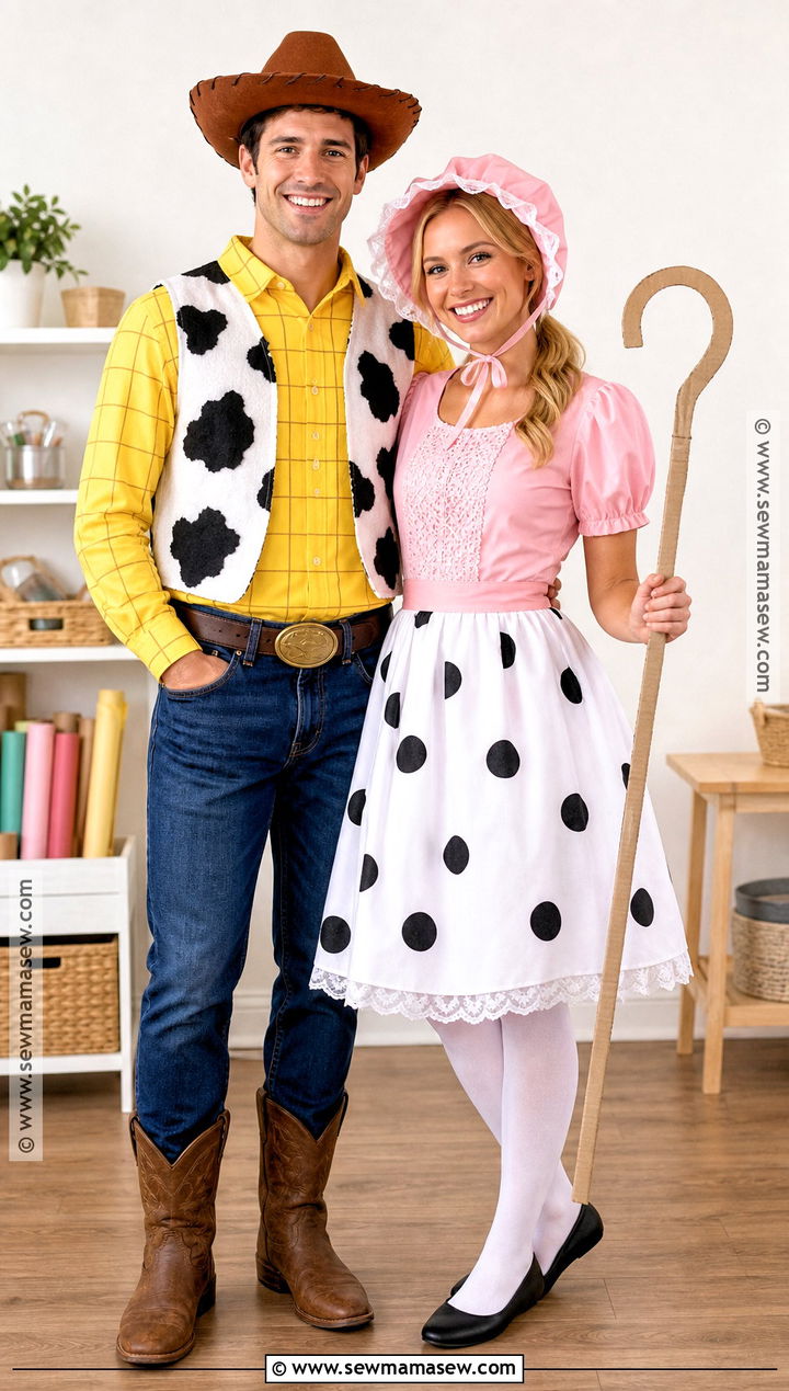 Easy DIY Woody And Bo Peep Costume - 40 woody and bo peep costume ideas