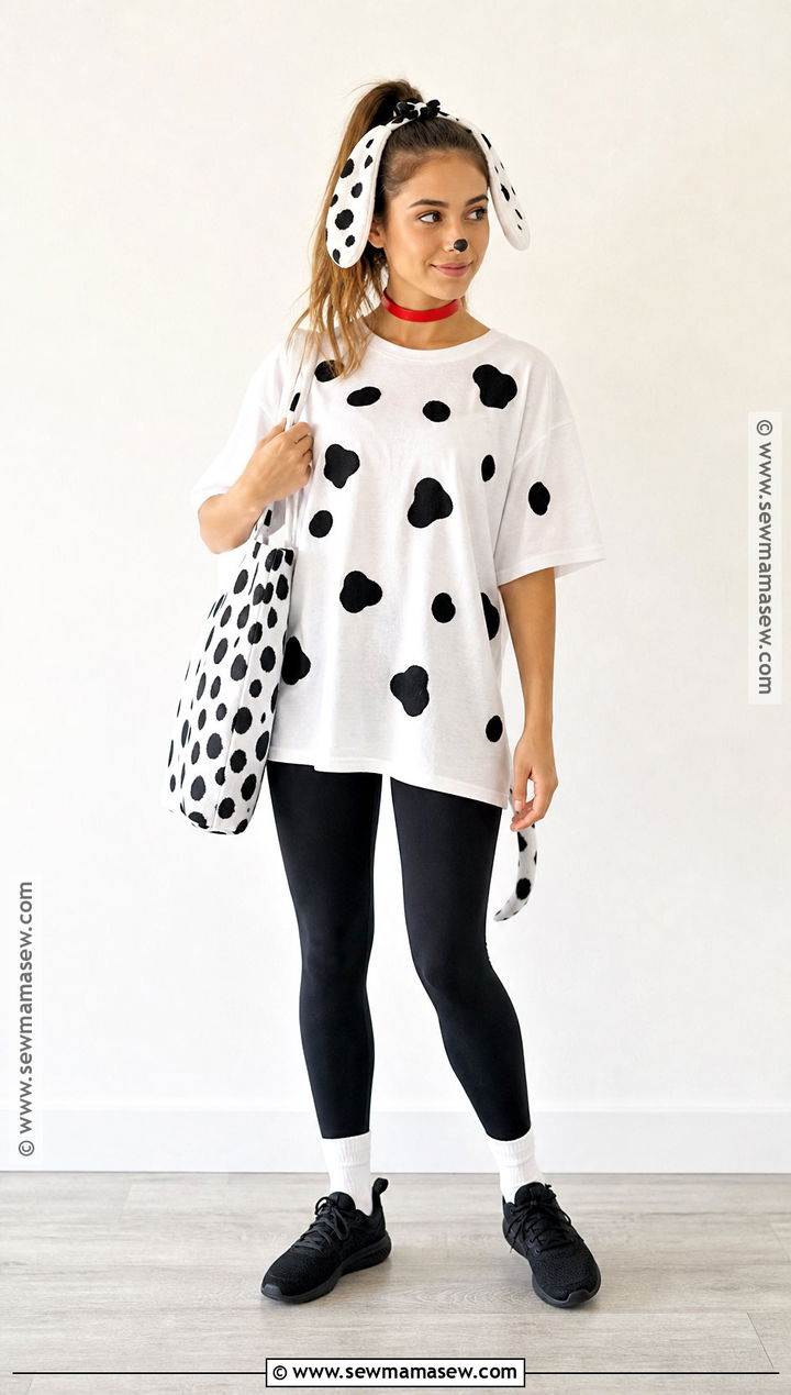 Easy Dalmatian T Shirt Costume - 30 dalmatian costume women's ideas