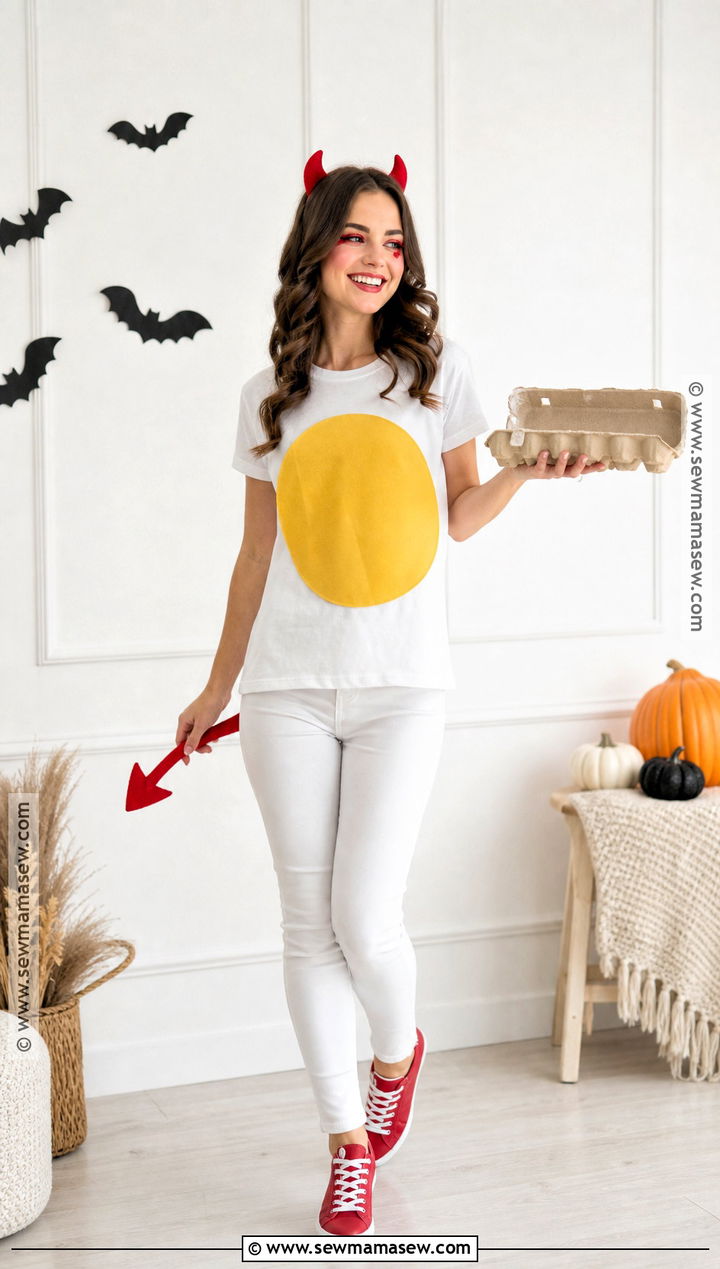 Easy Deviled Egg Costume - 30 really easy halloween costumes