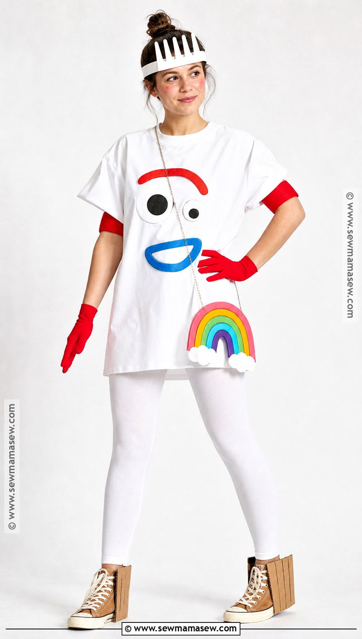 Easy Forky T Shirt Costume - 30 forky toy story costume ideas