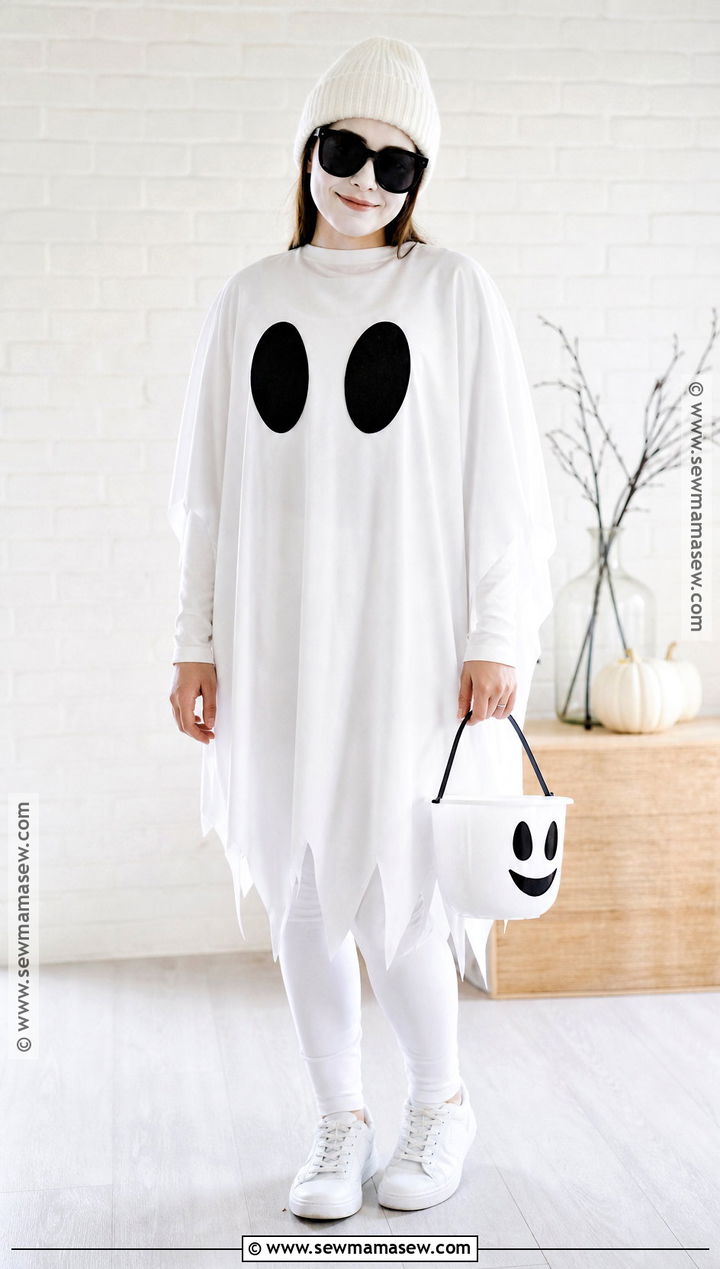 Easy Ghost Costume With Sunglasses - 35 costumes for halloween