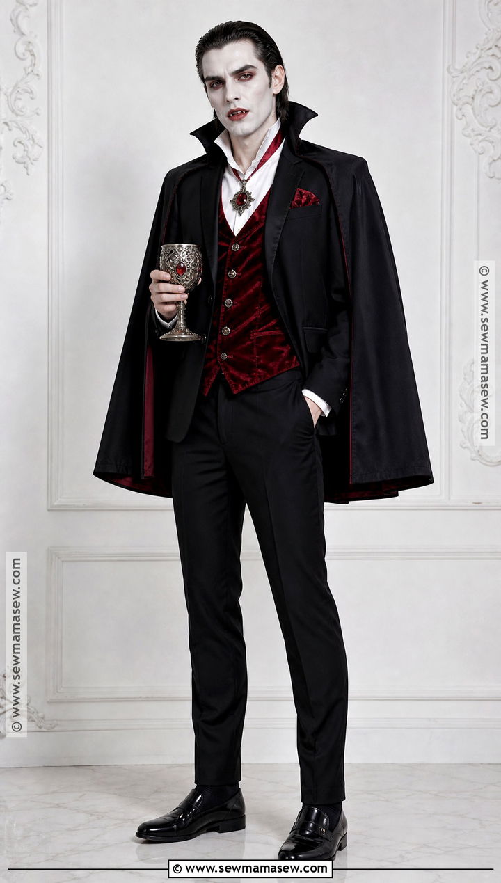 Easy Glam Vampire Costume - 35 halloween costume easy ideas