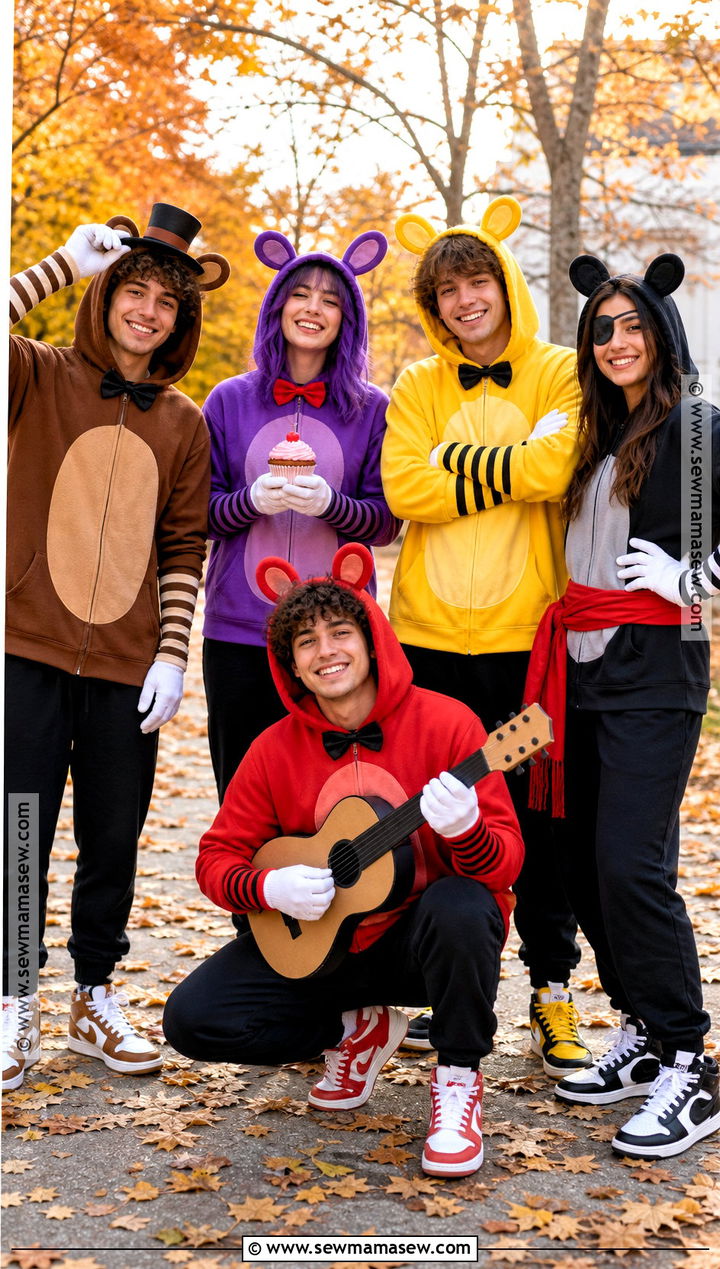 Easy Hoodie FNAF Group Costume - 30 fnaf group costume ideas