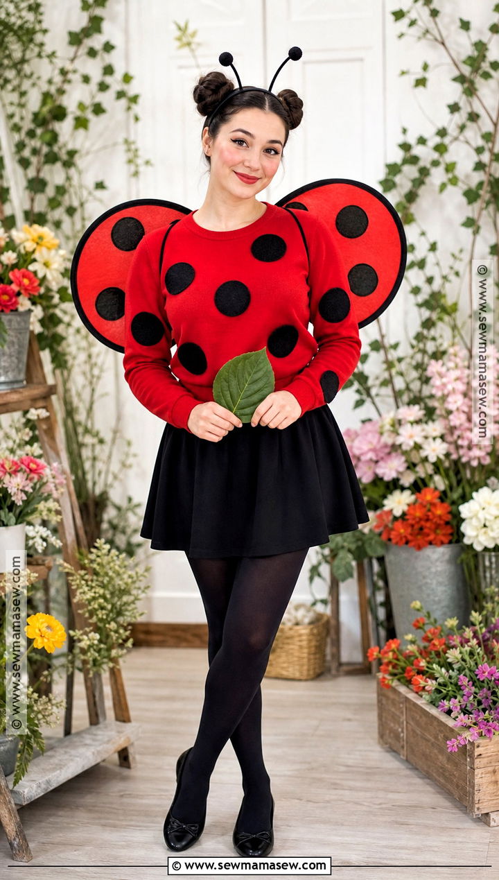 Easy Ladybug Costume - 30 really easy halloween costumes
