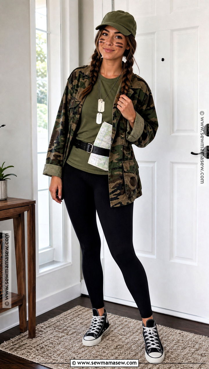 Easy Last Minute Army Halloween Costume - 30 army halloween costumes for women