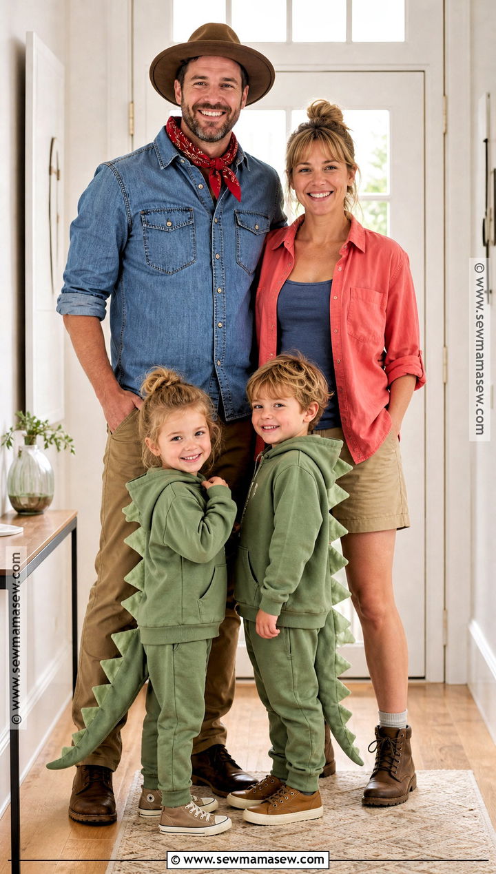 Easy Last Minute Jurassic Park Family Costume - 35 jurassic park family costume ideas