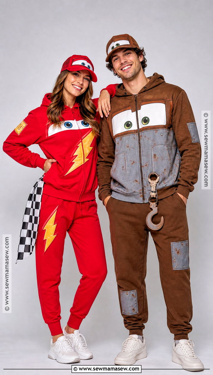 Easy Lightning McQueen And Mater Hoodie Costume - 35 lightning mcqueen and mater costume ideas