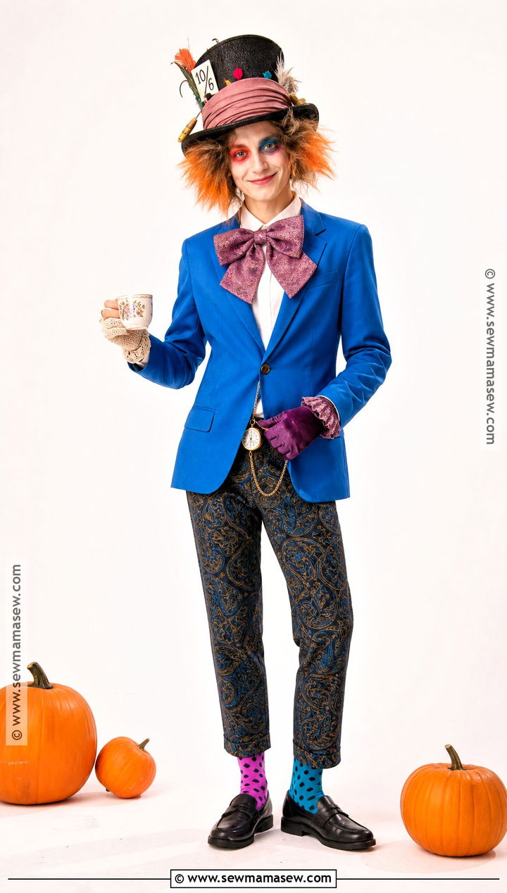 Easy Mad Hatter Costume With Blazer And Bow Tie - 50 mad hatter costume ideas