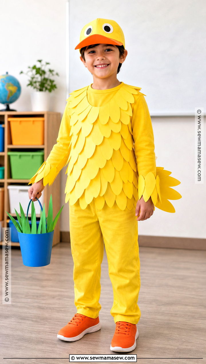 Easy Paper Feather Duck Costume - 35 duck costume ideas