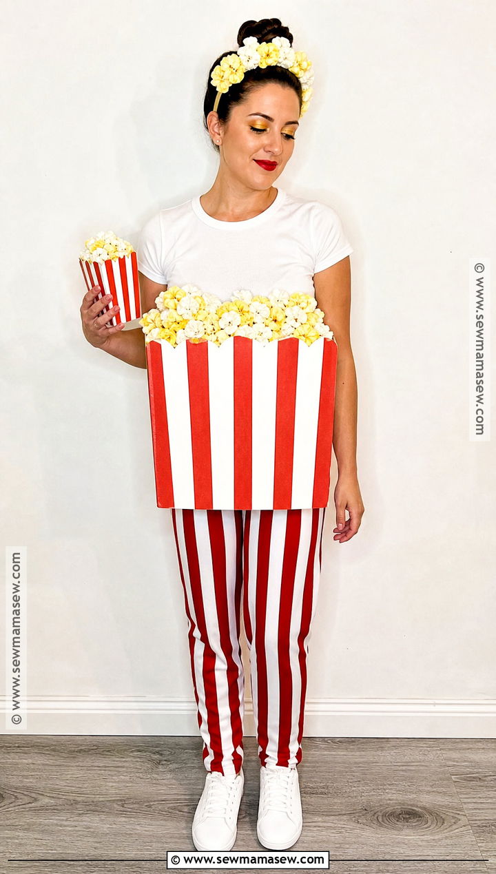 Easy Popcorn Costume - 35 halloween costume easy ideas