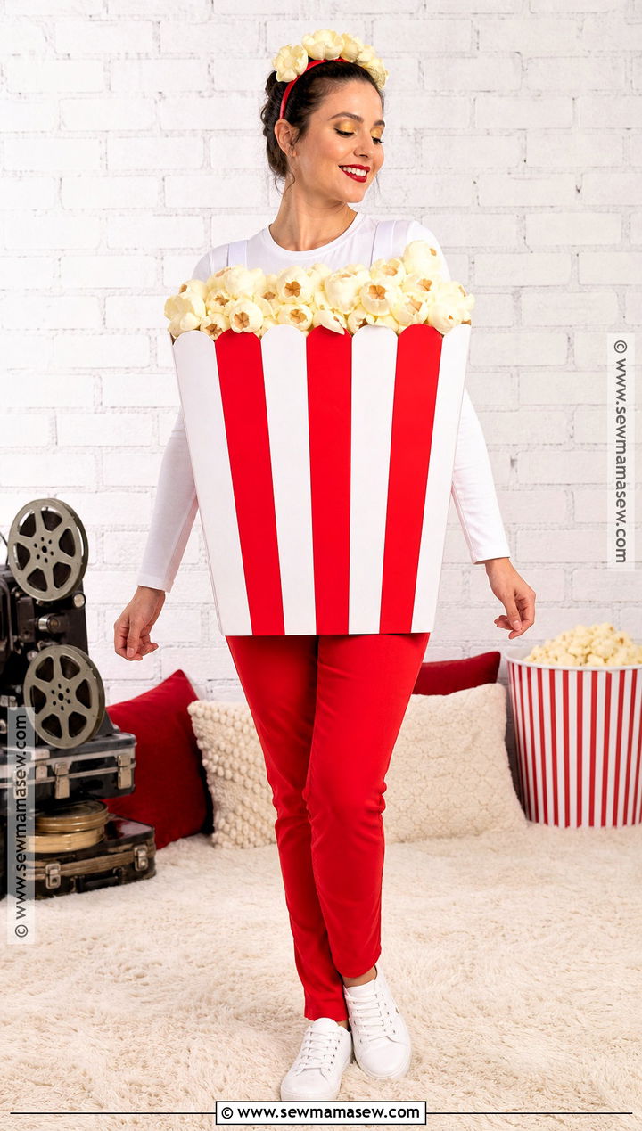 Easy Popcorn Costume - 35 easy halloween costume ideas