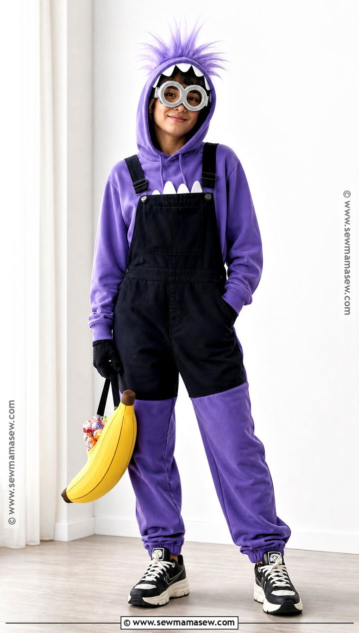Easy Purple Minion Hoodie Costume - 40 purple minion costume ideas