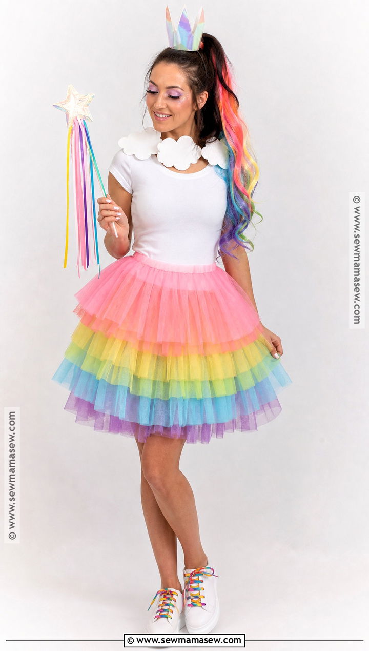 Easy Rainbow Princess Costume - 30 Easy Princess Costume Ideas