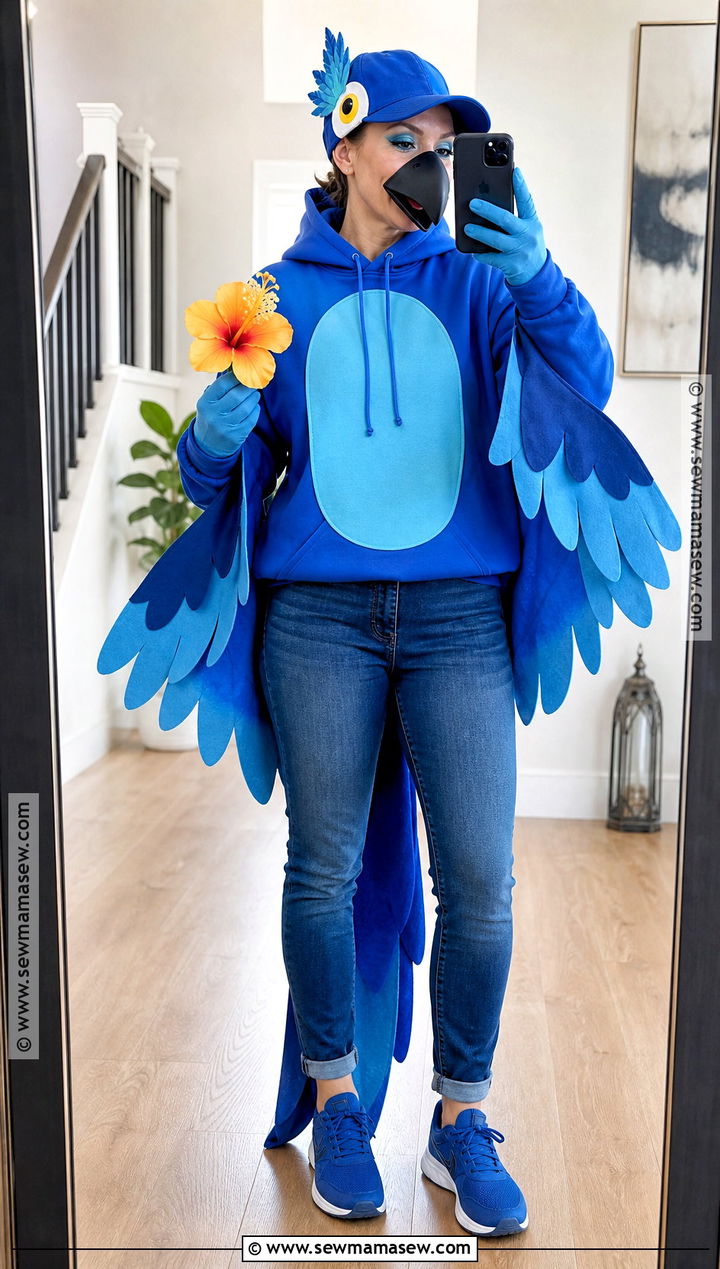 Easy Rio Blue Macaw Costume - 35 rio halloween costume ideas