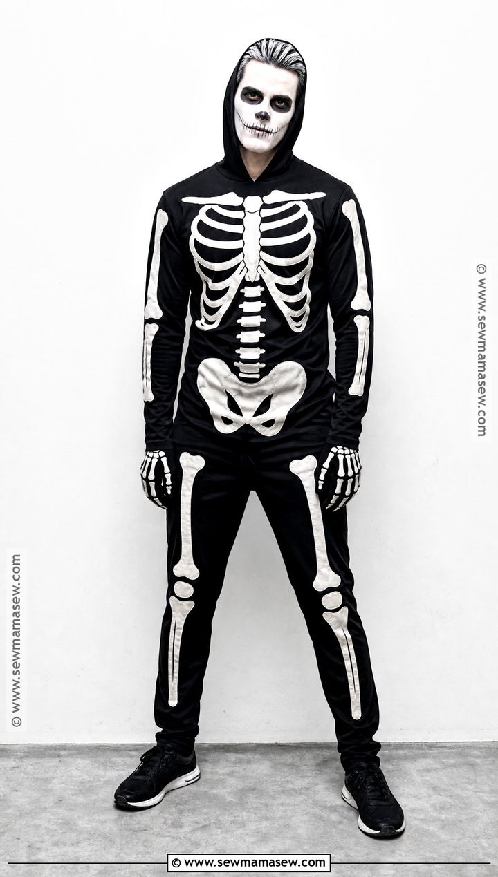 Easy Skeleton Costume - 35 halloween costume easy ideas
