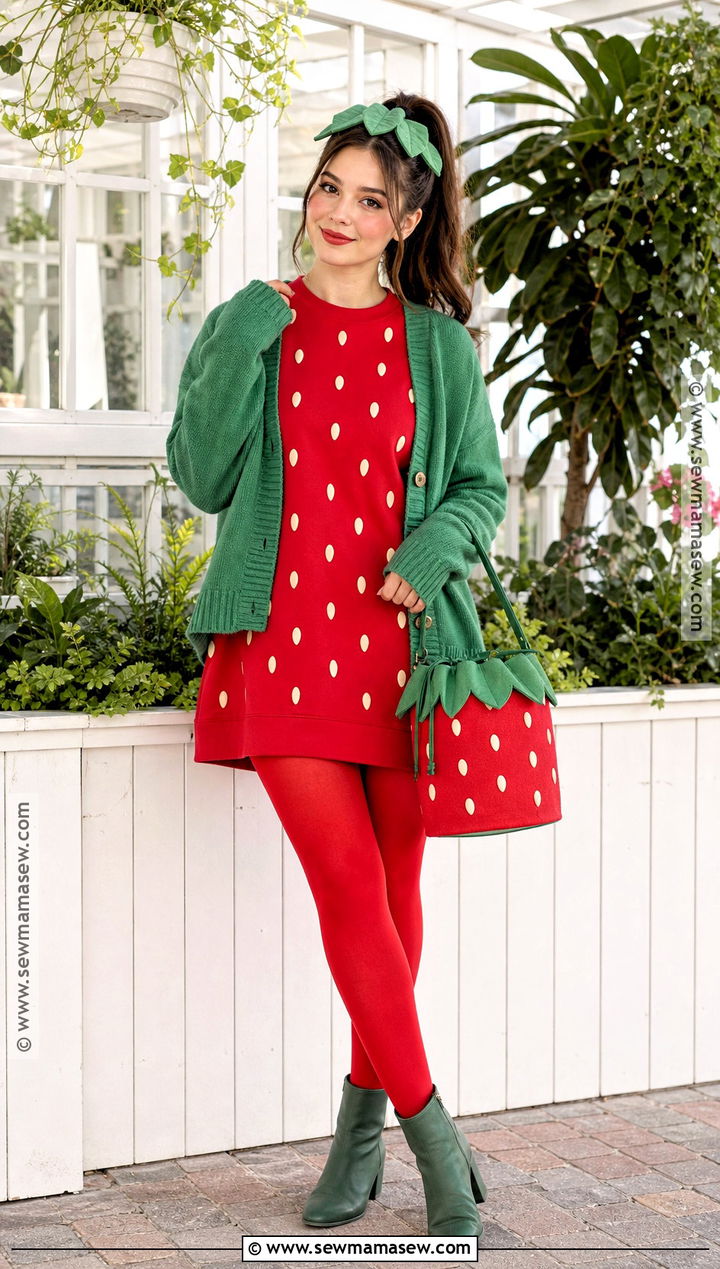 Easy Strawberry Costume - 35 easy halloween costume ideas