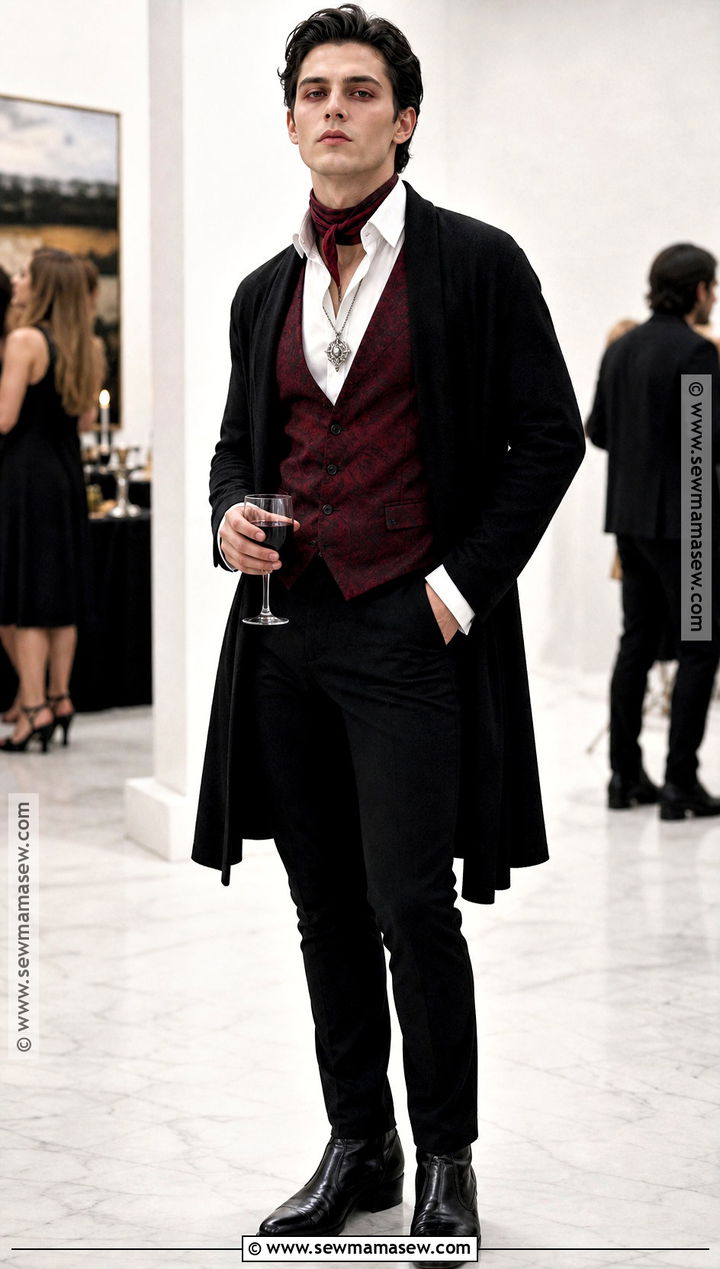 Easy Vampire Outfit With White Shirt - 30 male vampire outfit ideas