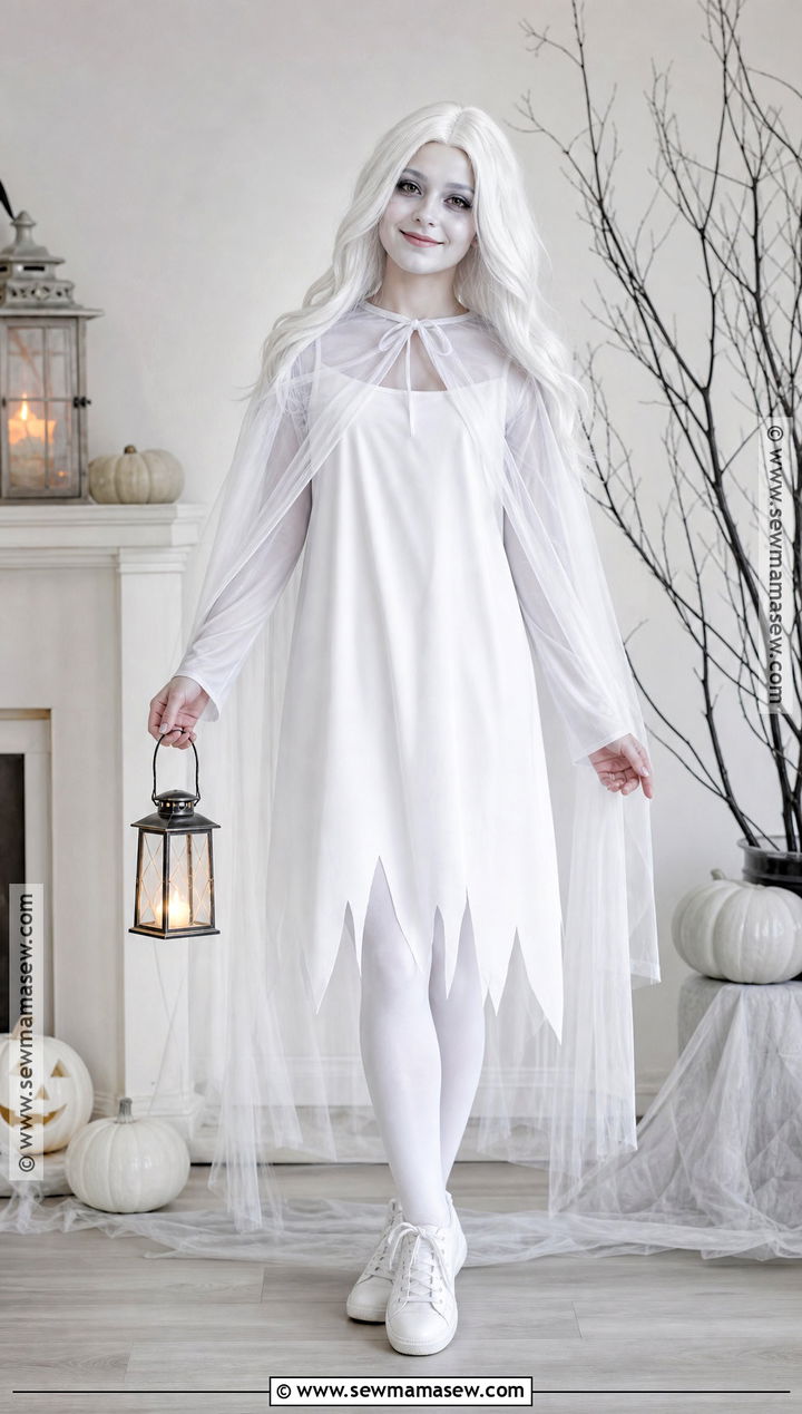Easy White Ghost Costume - 35 halloween costume easy ideas