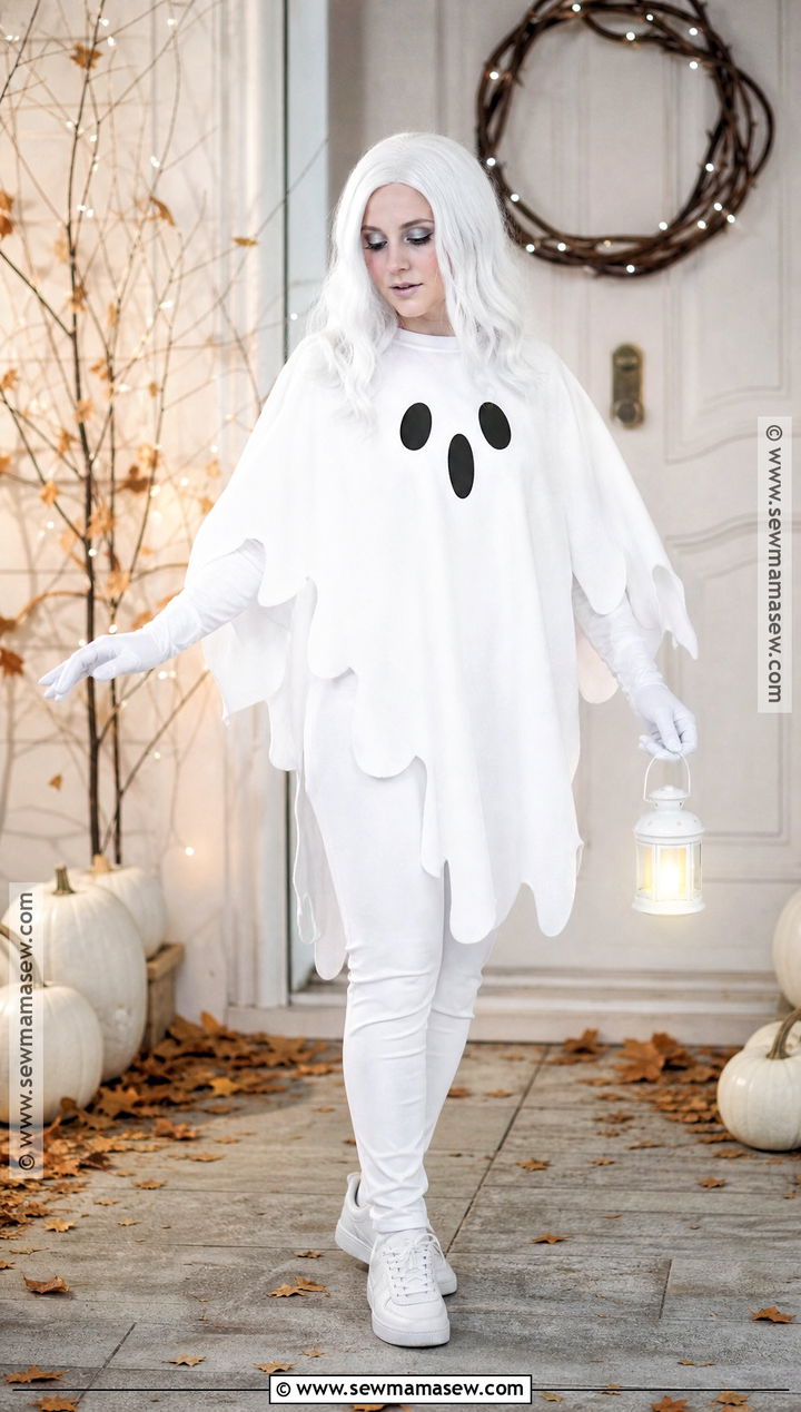 Easy White Sheet Ghost Costume - 50 easy halloween costumes for women