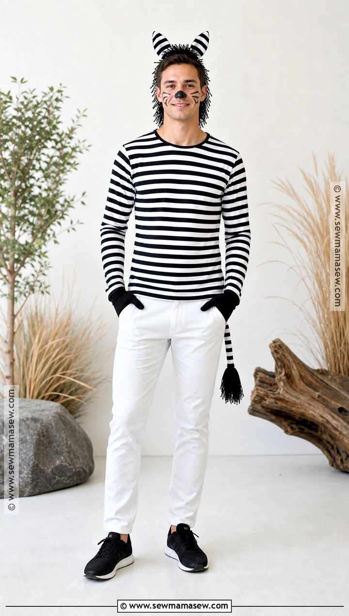 Easy Zebra Costume - 30 Easy Animal Costumes