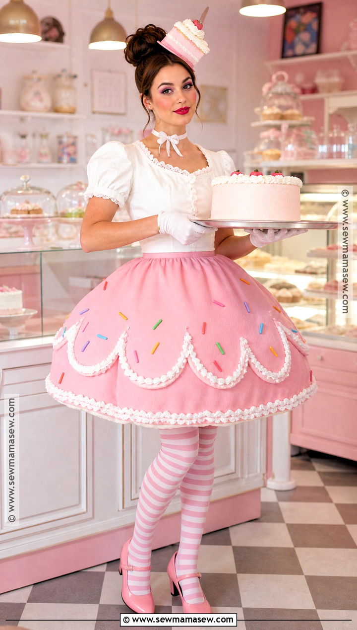 Eat Me Cake Costume With Pink Skirt - 35 alice in wonderland costume ideas