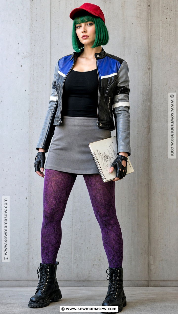 Echo Costume With Green Bob Hair - 30 green hair costume ideas