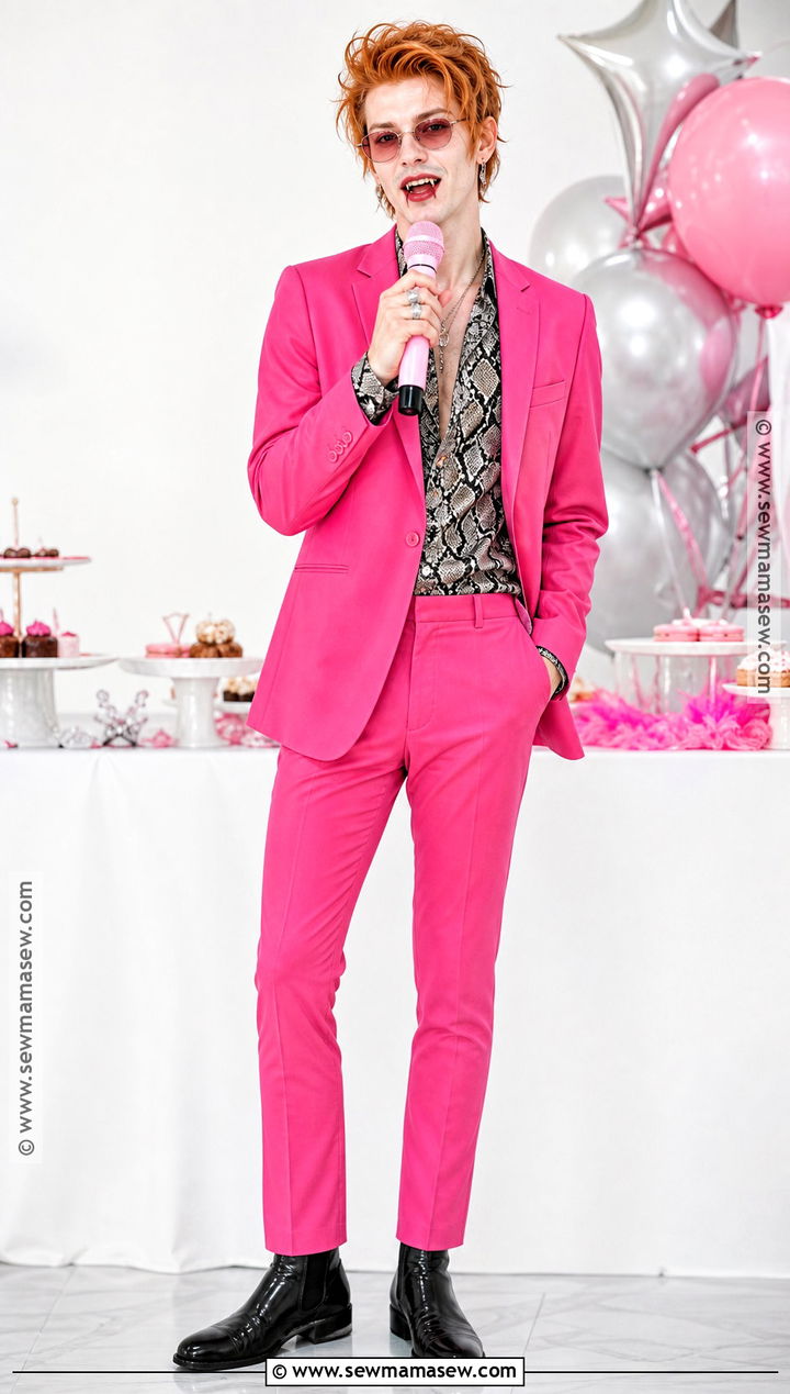 Ed Sheeran Bad Habits Pink Suit Costume - 30 ed sheeran costume ideas
