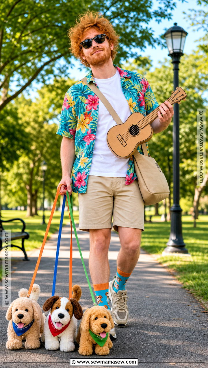 Ed Sheeran Dog Walker Costume - 30 ed sheeran costume ideas