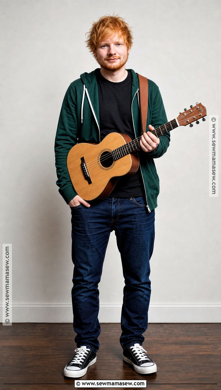 Ed Sheeran Green Hoodie Costume - 30 ed sheeran costume ideas