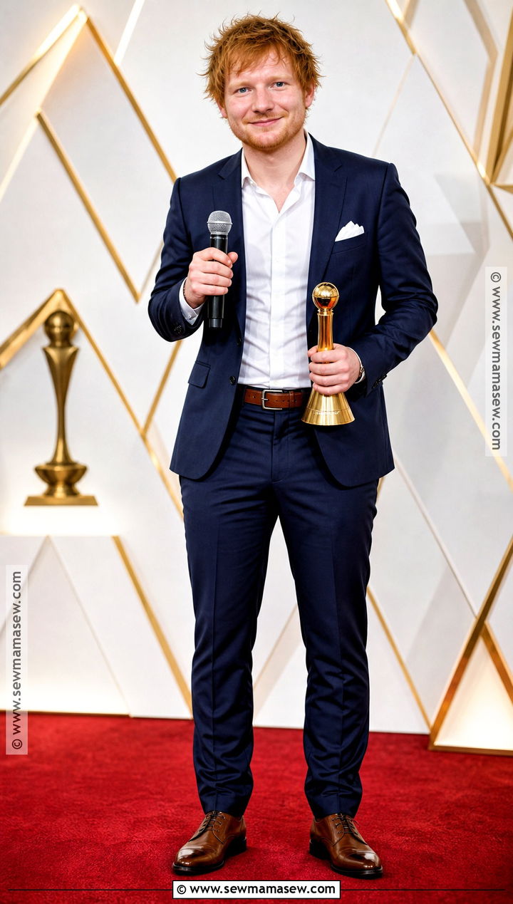 Ed Sheeran Navy Red Carpet Costume - 30 ed sheeran costume ideas
