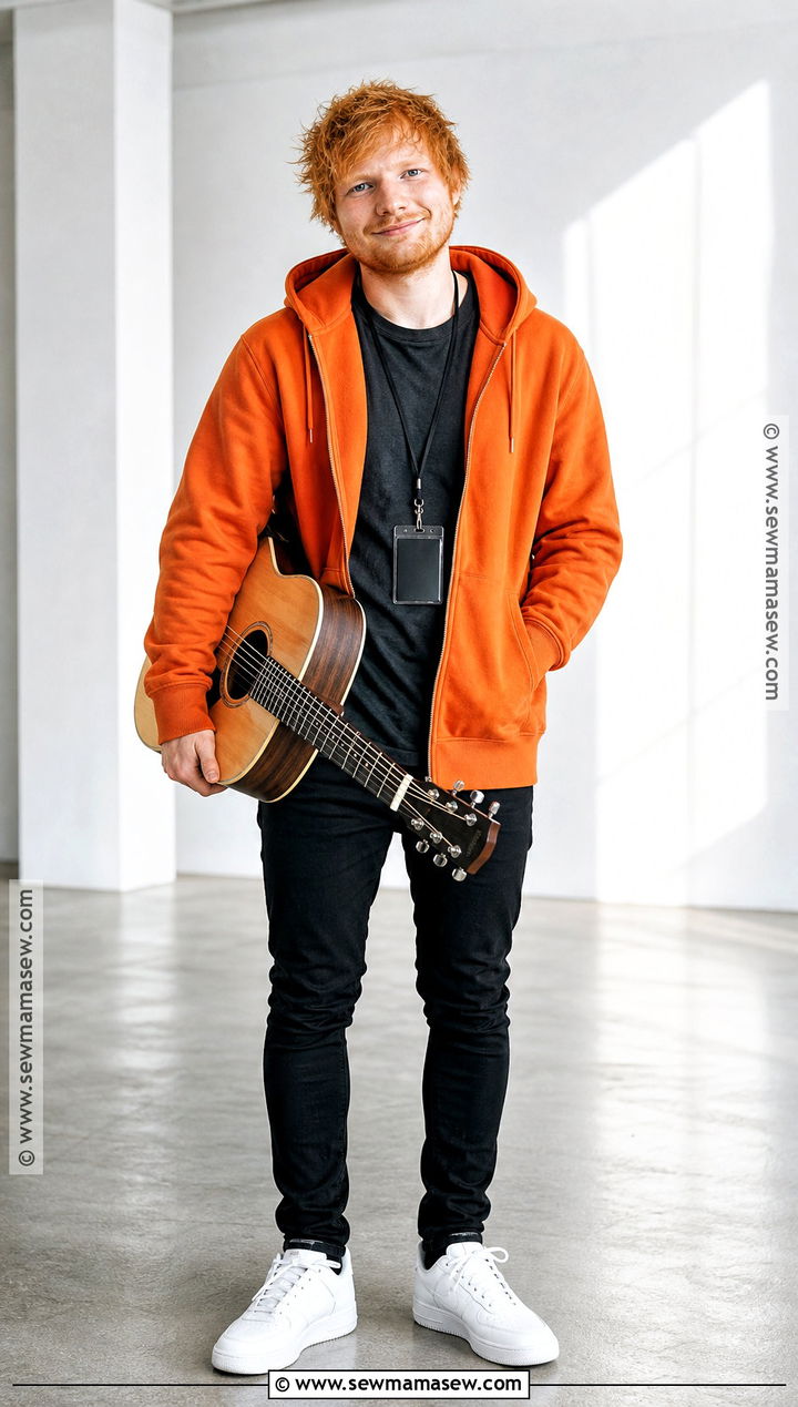 Ed Sheeran Orange Hoodie Costume - 30 ed sheeran costume ideas