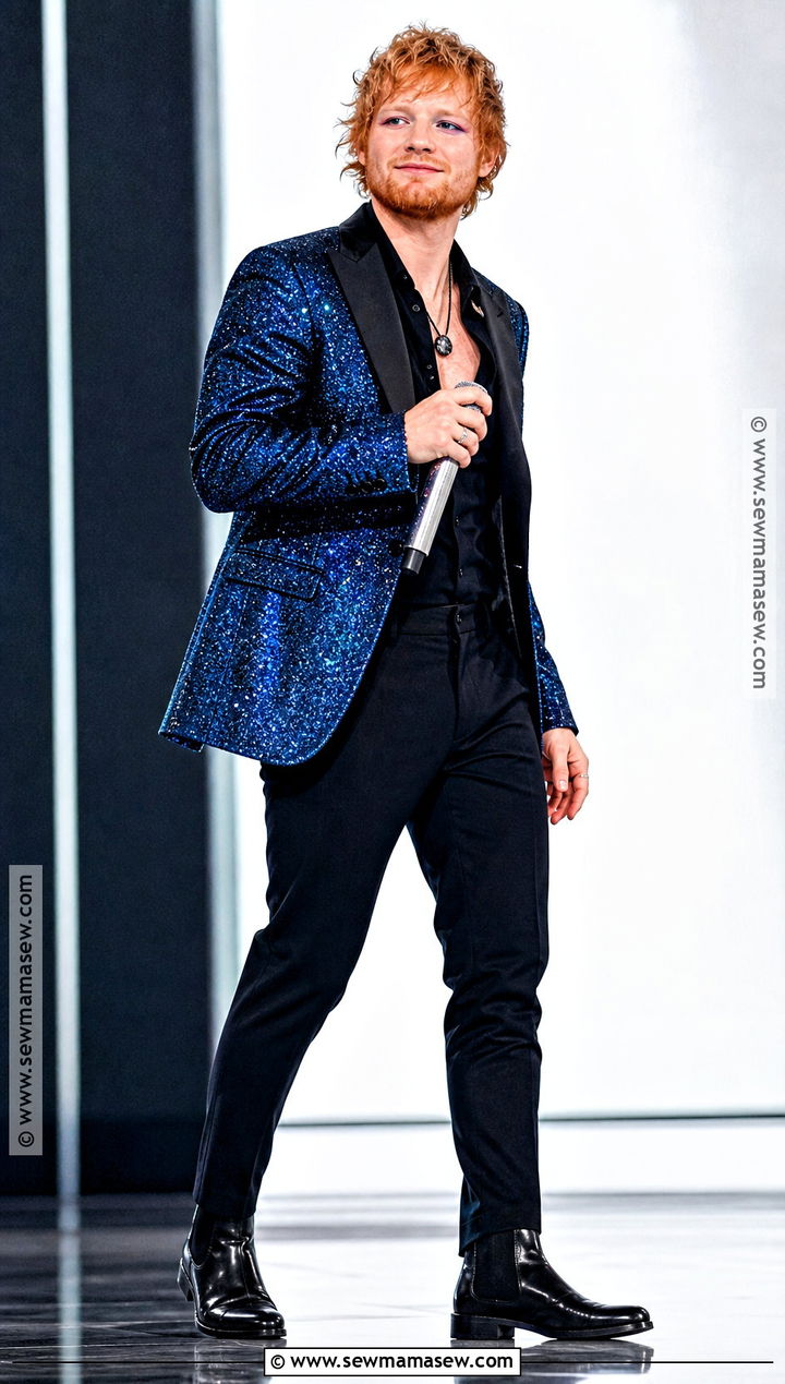 Ed Sheeran Shivers Sequin Suit Costume - 30 ed sheeran costume ideas